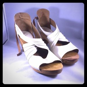 Cream Miss Albright Sandals from Anthropologie